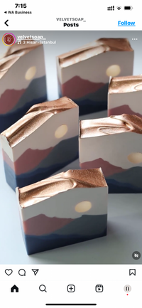 Handmade Scenic Landscape Soap with Copper Top – Perfect Gift from UAE