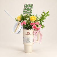 Stanley Tumbler Flower Bouquet Gift Arrangement