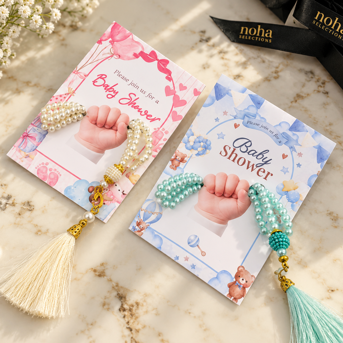 Personalized Tasbih Baby Shower Giveaways