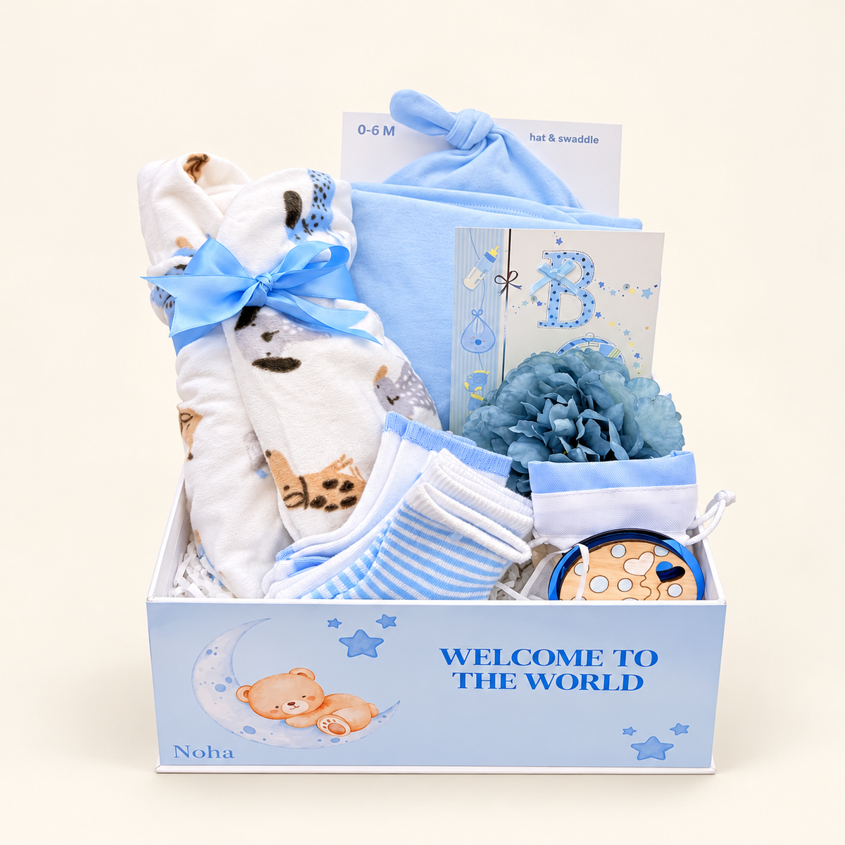 Luxury Baby Boy Welcome Gift Box – Newborn Essentials