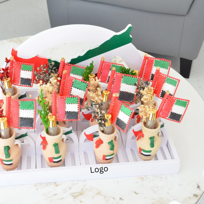 UAE flag vase
