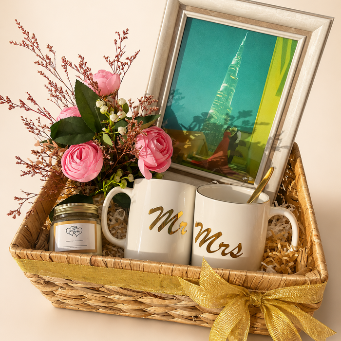 Mr & Mrs Gift Basket
