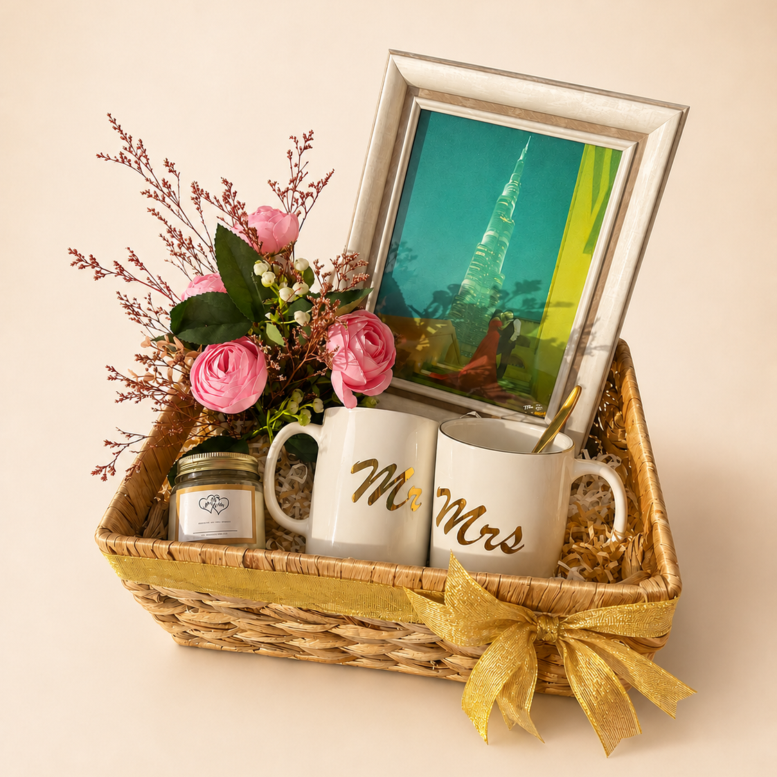 Mr & Mrs Gift Basket