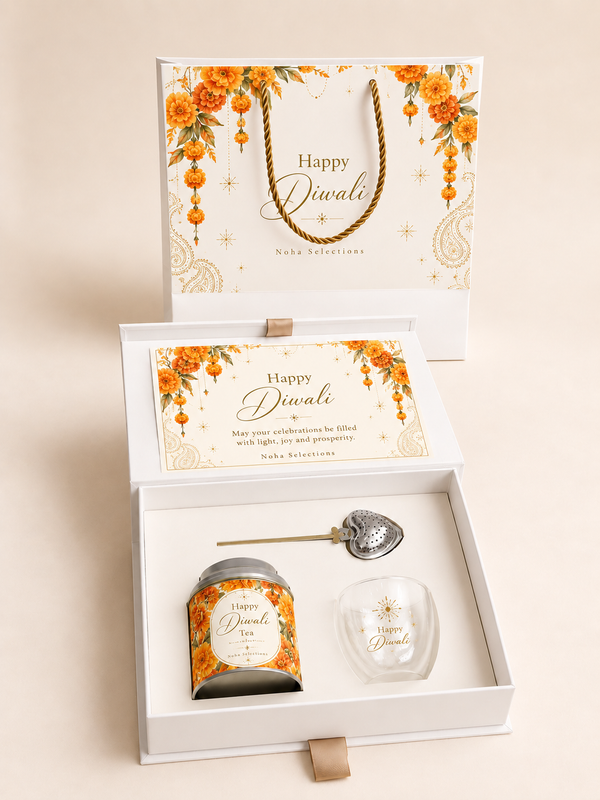 Luxury Diwali Celebration Gift Box – Premium Tea & Custom Keepsake Set