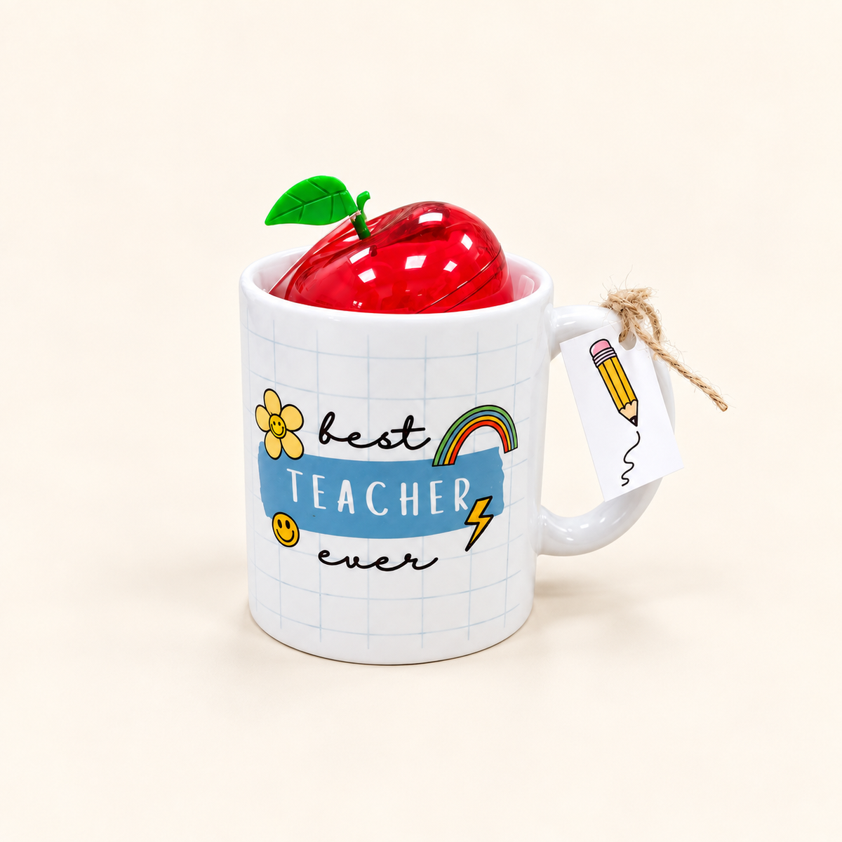 Noha Selections Mug Ceramic Apple Gift Teacher Appreciation Dubai