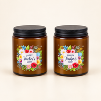 Noha Selections Candle Set Amber Glass Teacher Gifts Dubai