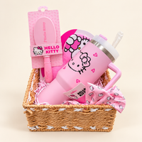 Luxury Hello Kitty Pink Gift Basket for Her