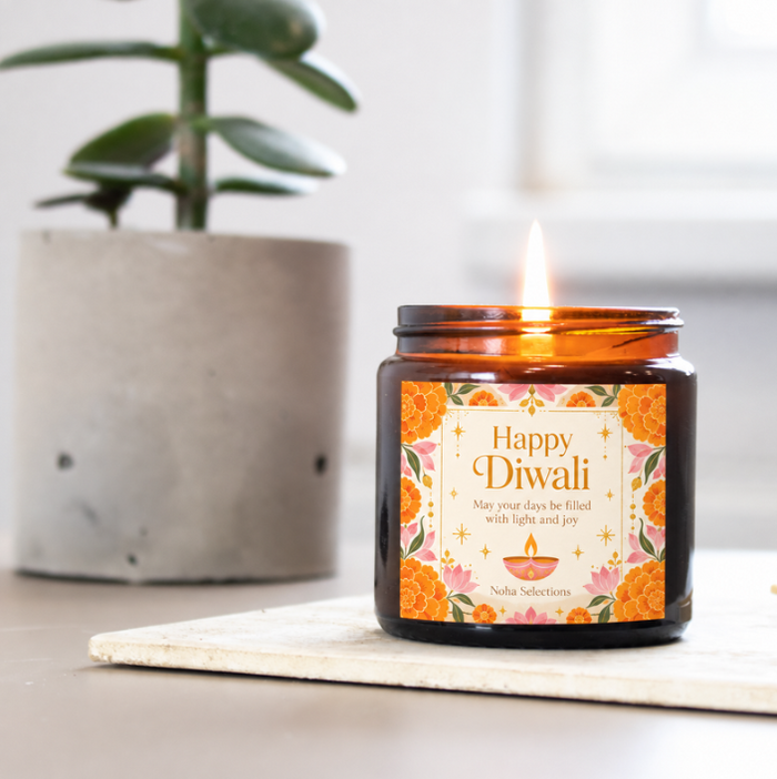 Amber Glow Diwali Scented Candle